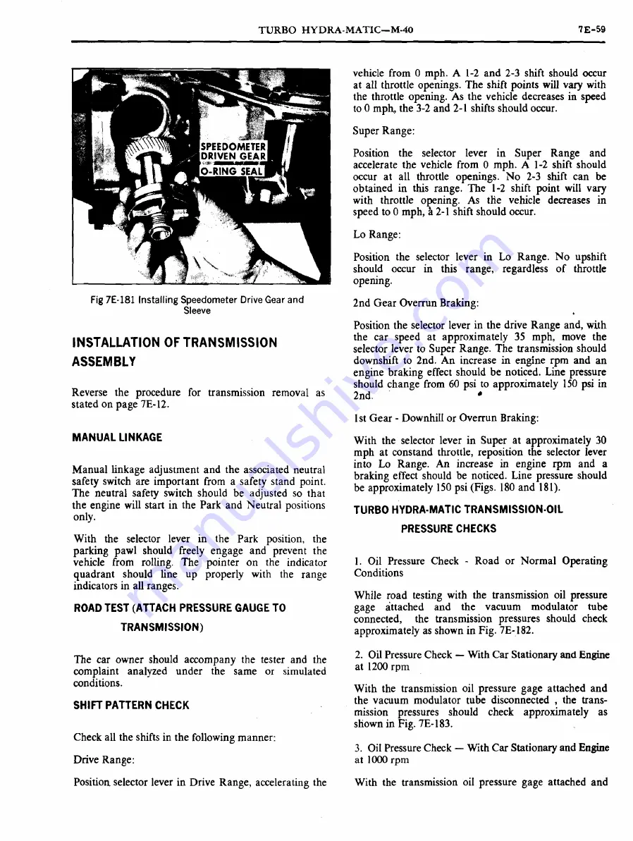 Pontiac 1969 Firebird Service Manual Download Page 519