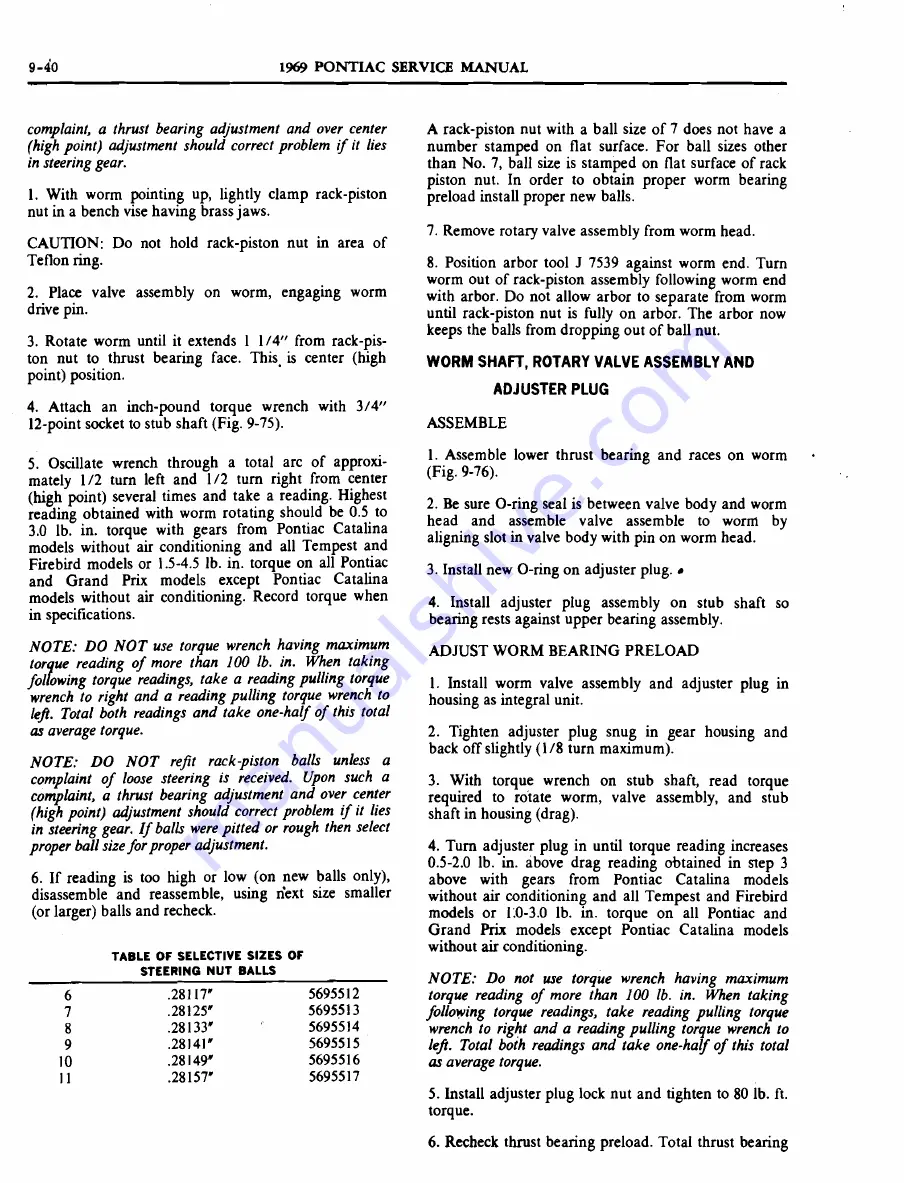 Pontiac 1969 Firebird Service Manual Download Page 679