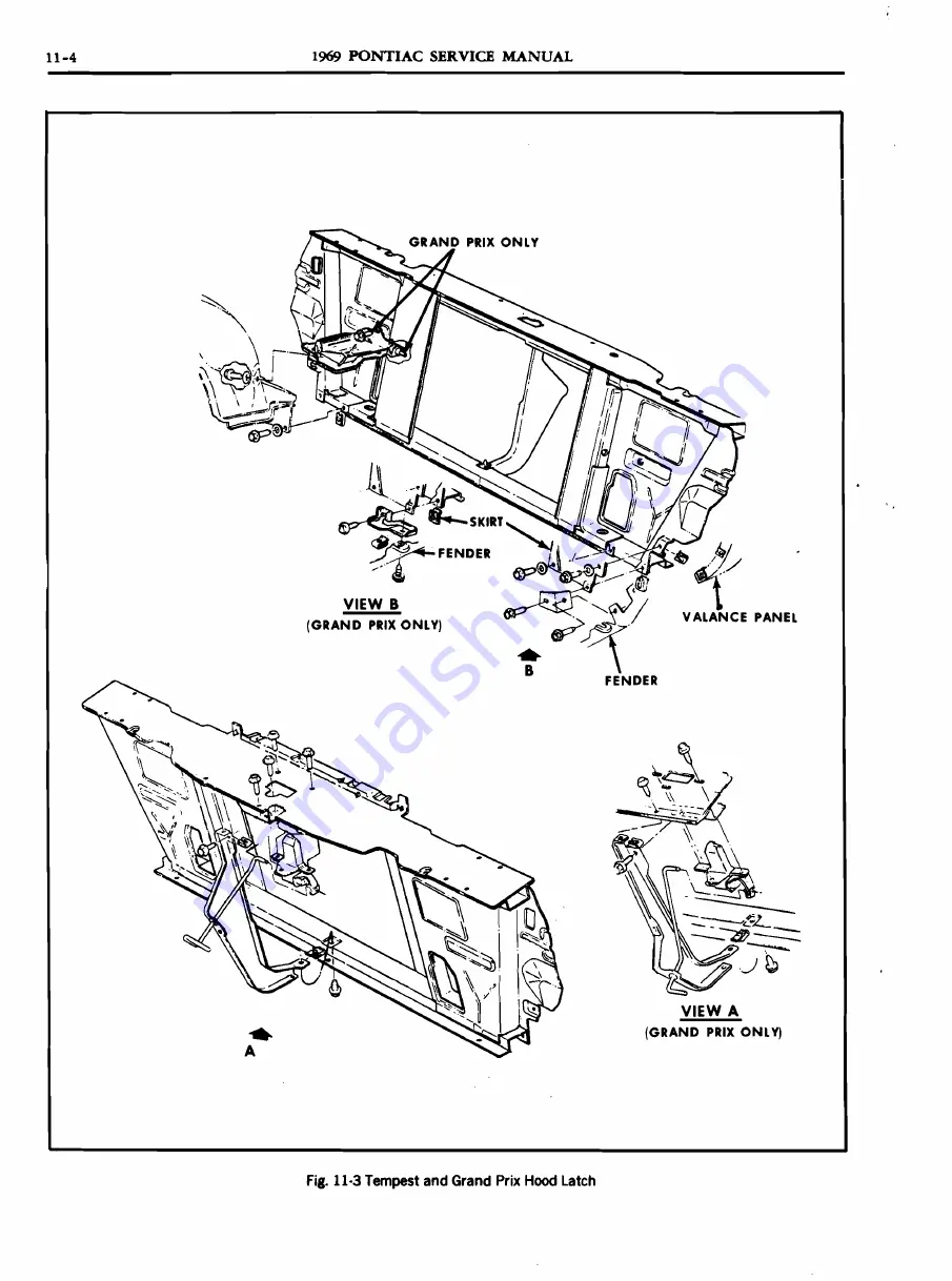 Pontiac 1969 Firebird Service Manual Download Page 703