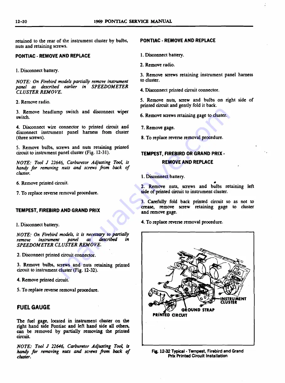 Pontiac 1969 Firebird Service Manual Download Page 744