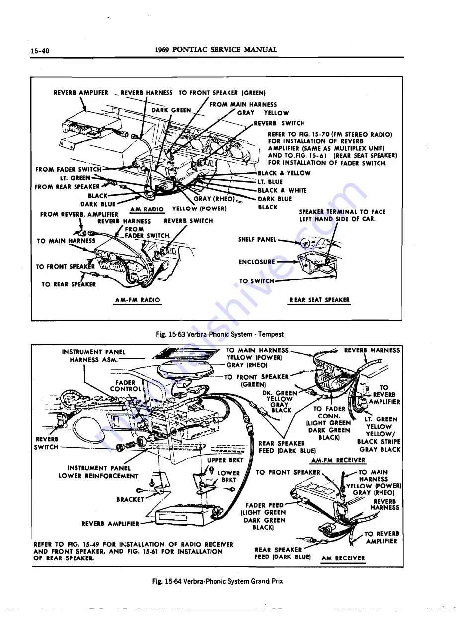 Pontiac 1969 Firebird Service Manual Download Page 831