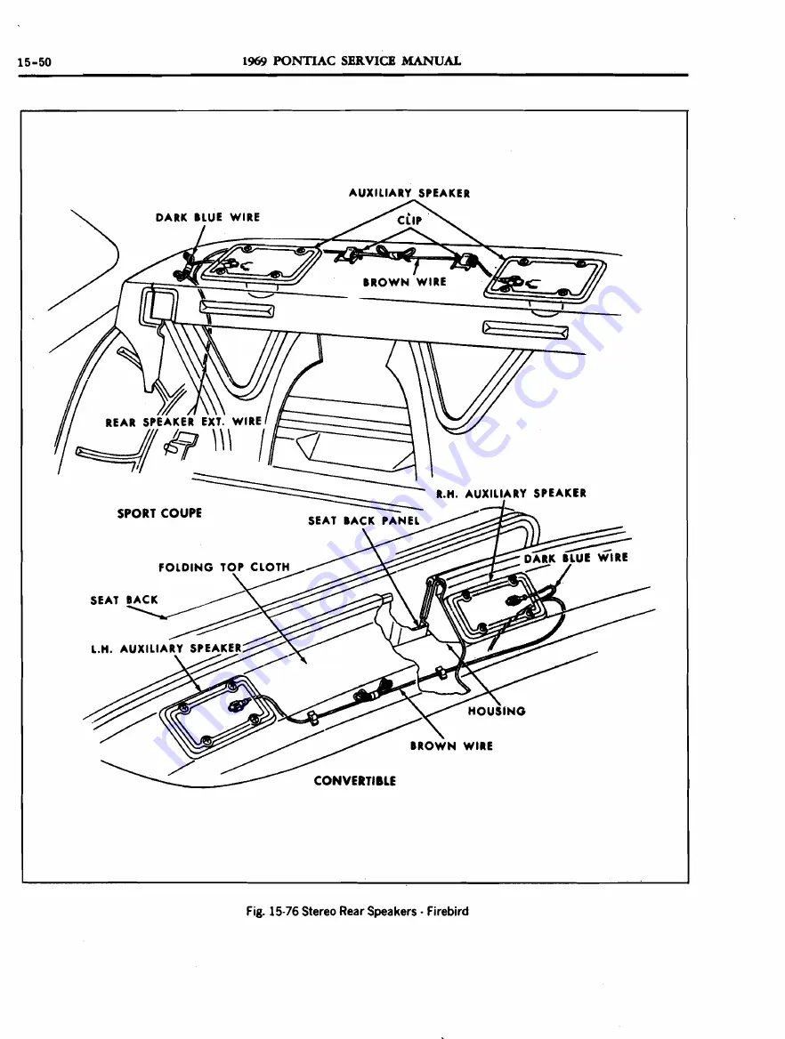 Pontiac 1969 Firebird Service Manual Download Page 841