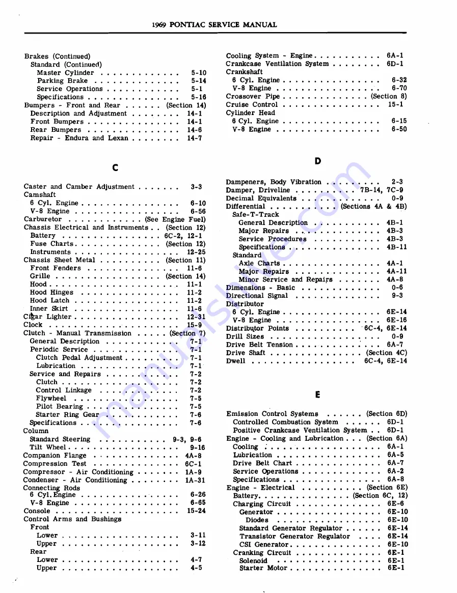 Pontiac 1969 Firebird Service Manual Download Page 843