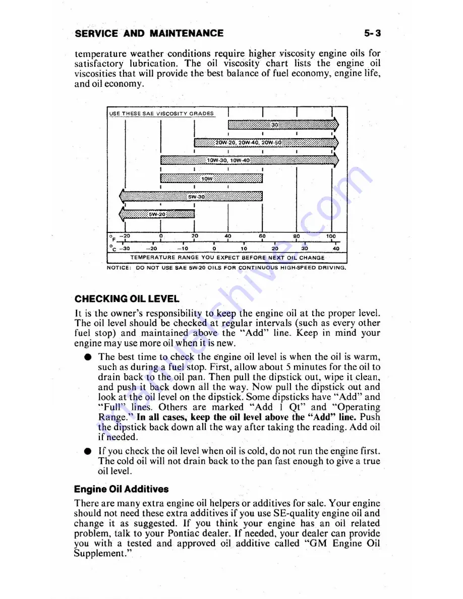 Pontiac 1979 Firebird Owner'S Manual Download Page 70