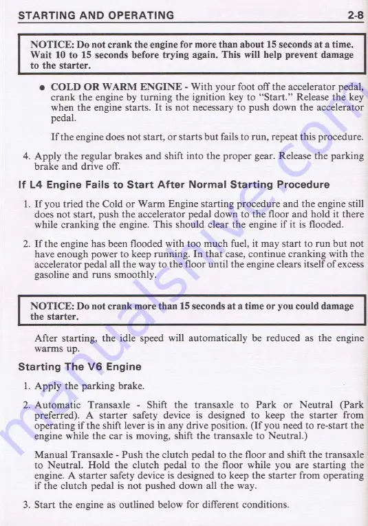 Pontiac 1987 Fiero Owner'S Manual Download Page 27