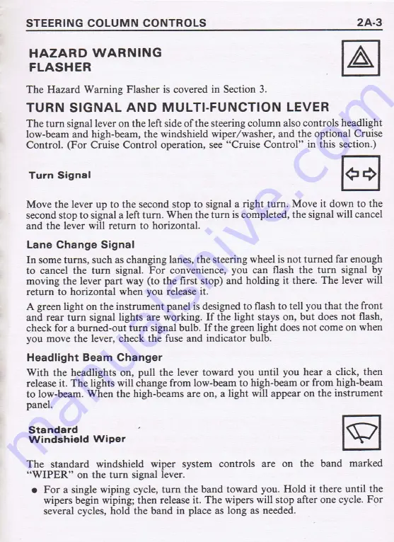 Pontiac 1987 Fiero Owner'S Manual Download Page 37