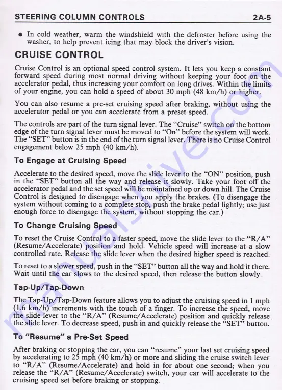 Pontiac 1987 Fiero Owner'S Manual Download Page 39