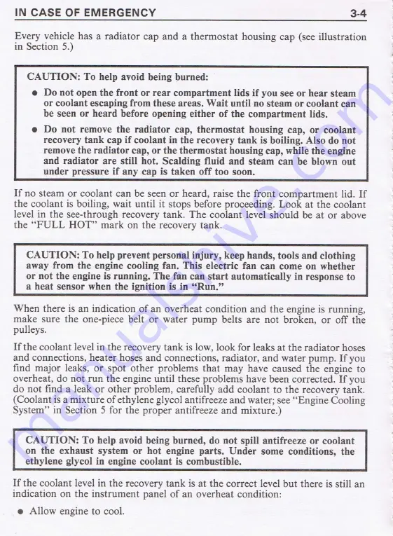 Pontiac 1987 Fiero Owner'S Manual Download Page 74