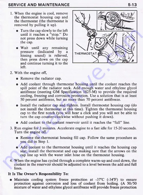 Pontiac 1987 Fiero Owner'S Manual Download Page 102