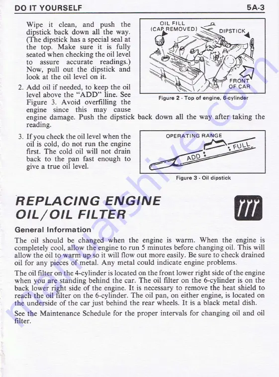 Pontiac 1987 Fiero Owner'S Manual Download Page 115