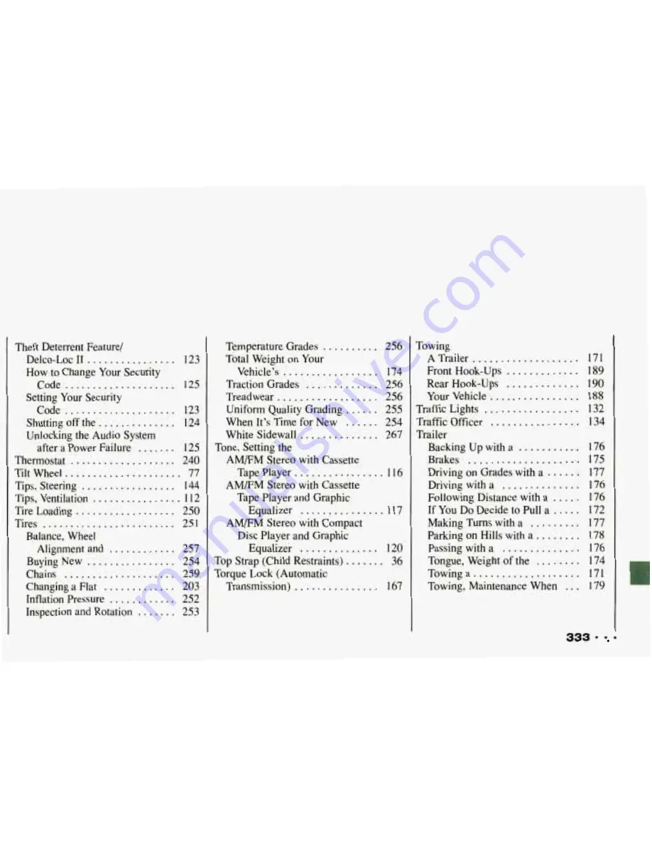 Pontiac 1993 Firebird Owner'S Manual Download Page 334