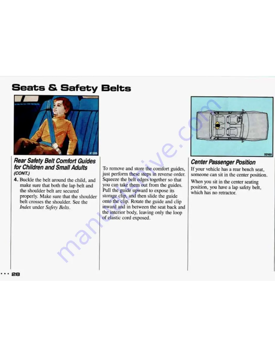 Pontiac 1993 Sunbird Owner'S Manual Download Page 29