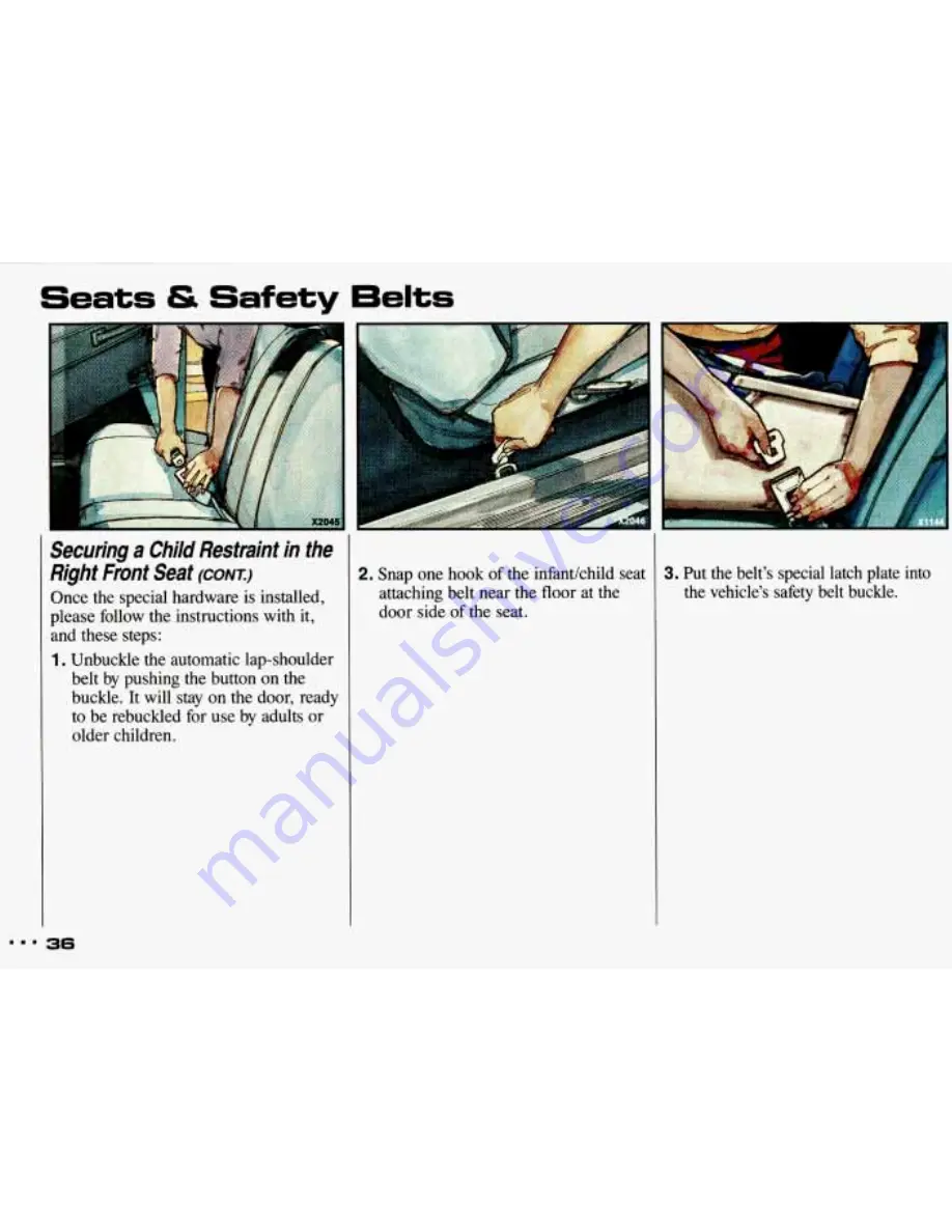 Pontiac 1993 Sunbird Owner'S Manual Download Page 37