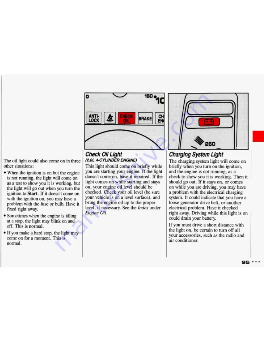 Pontiac 1993 Sunbird Owner'S Manual Download Page 96