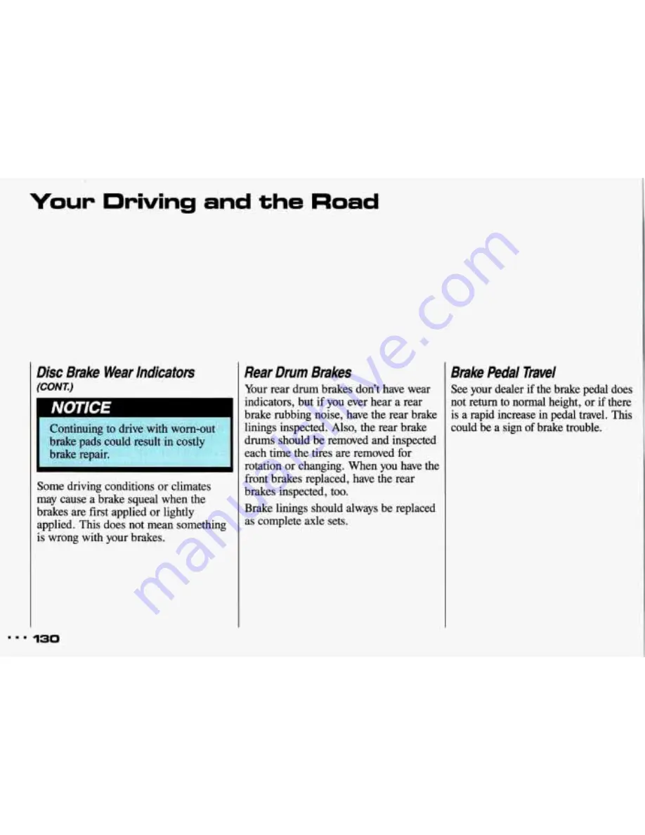 Pontiac 1993 Sunbird Owner'S Manual Download Page 131