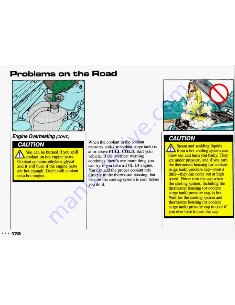 Pontiac 1993 Sunbird Owner'S Manual Download Page 173