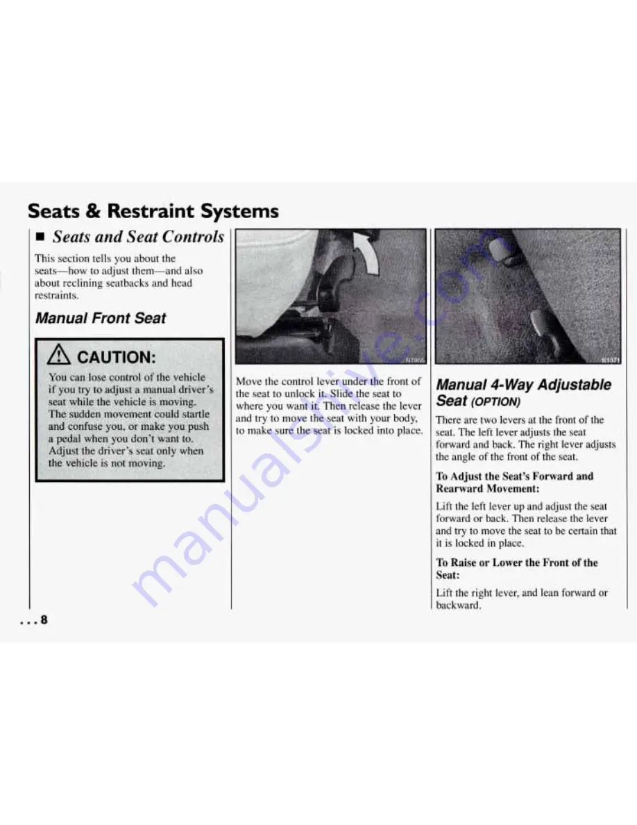 Pontiac 1994 Grand Am Owner'S Manual Download Page 9