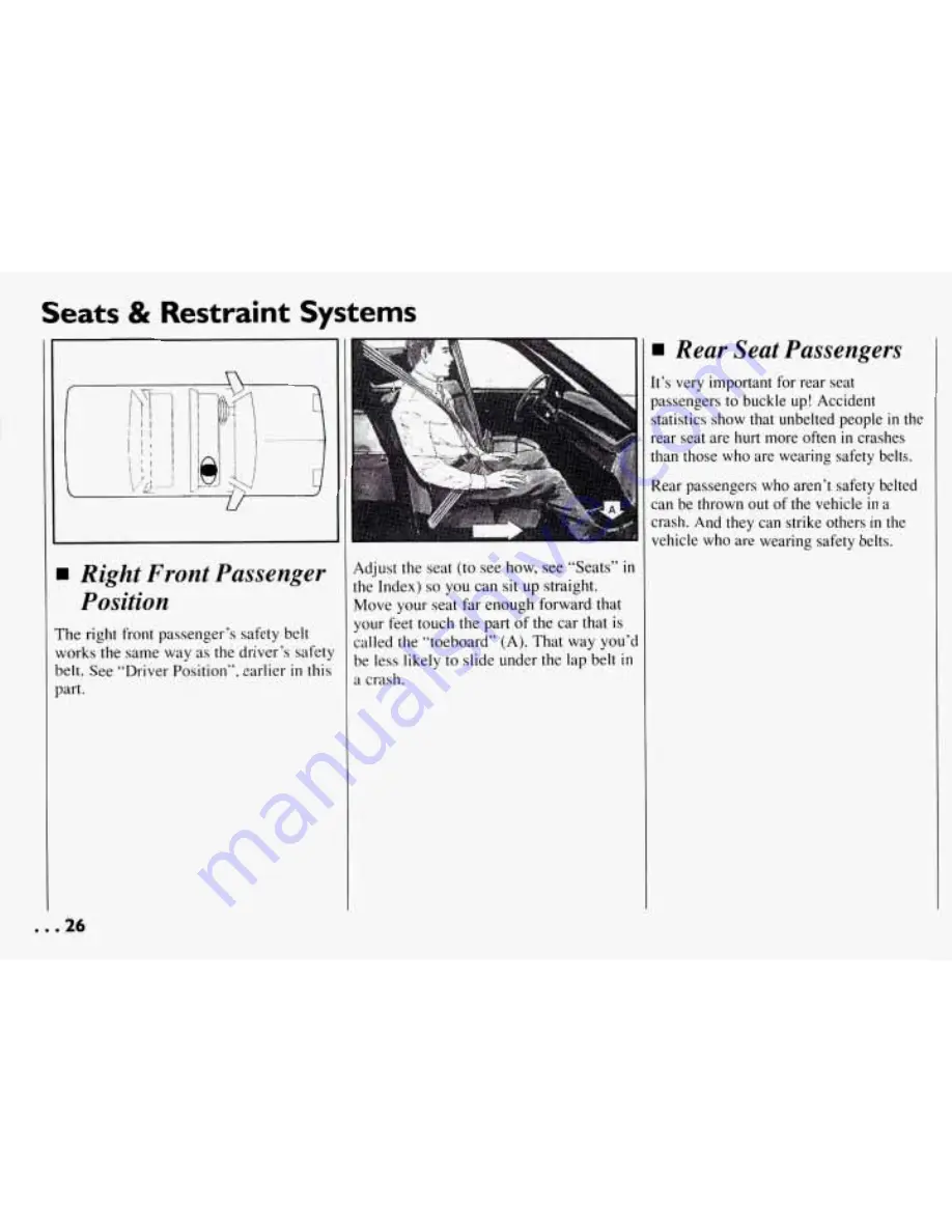 Pontiac 1994 Grand Am Owner'S Manual Download Page 27