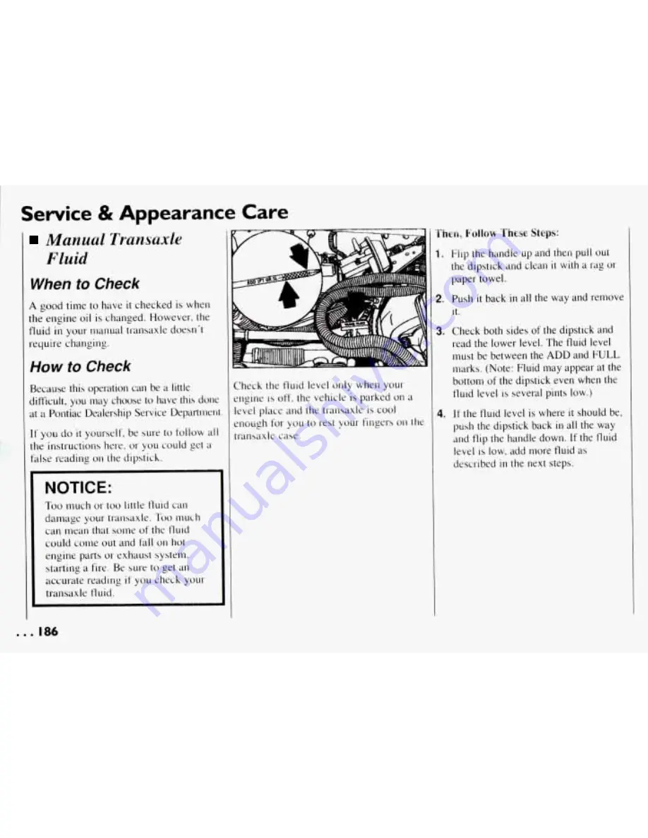 Pontiac 1994 Grand Am Owner'S Manual Download Page 187