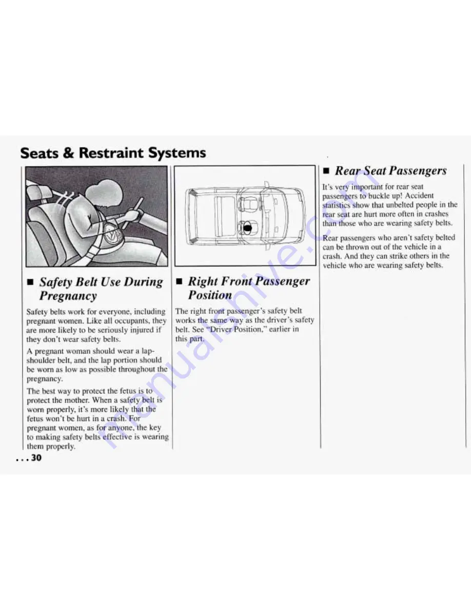 Pontiac 1994 Trans Sport Owner'S Manual Download Page 31