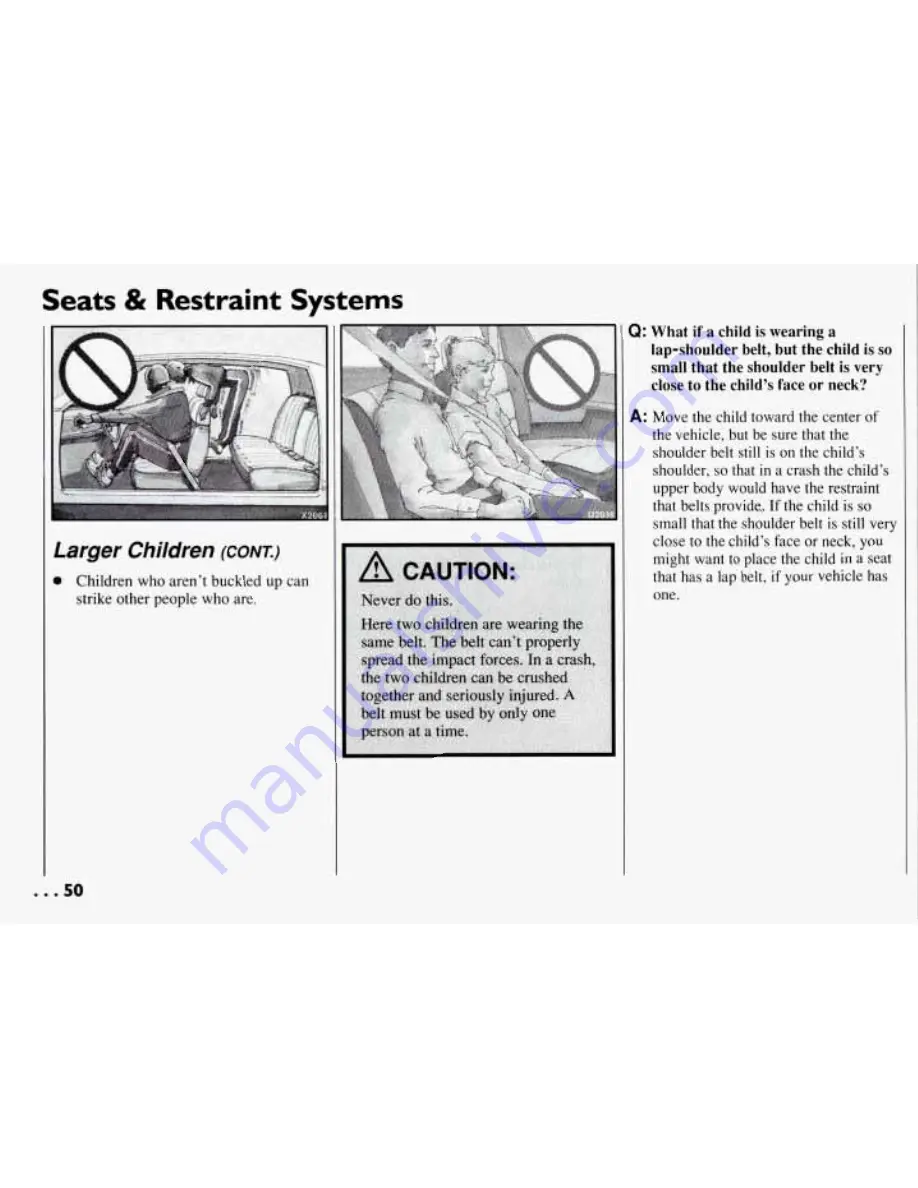 Pontiac 1994 Trans Sport Owner'S Manual Download Page 51