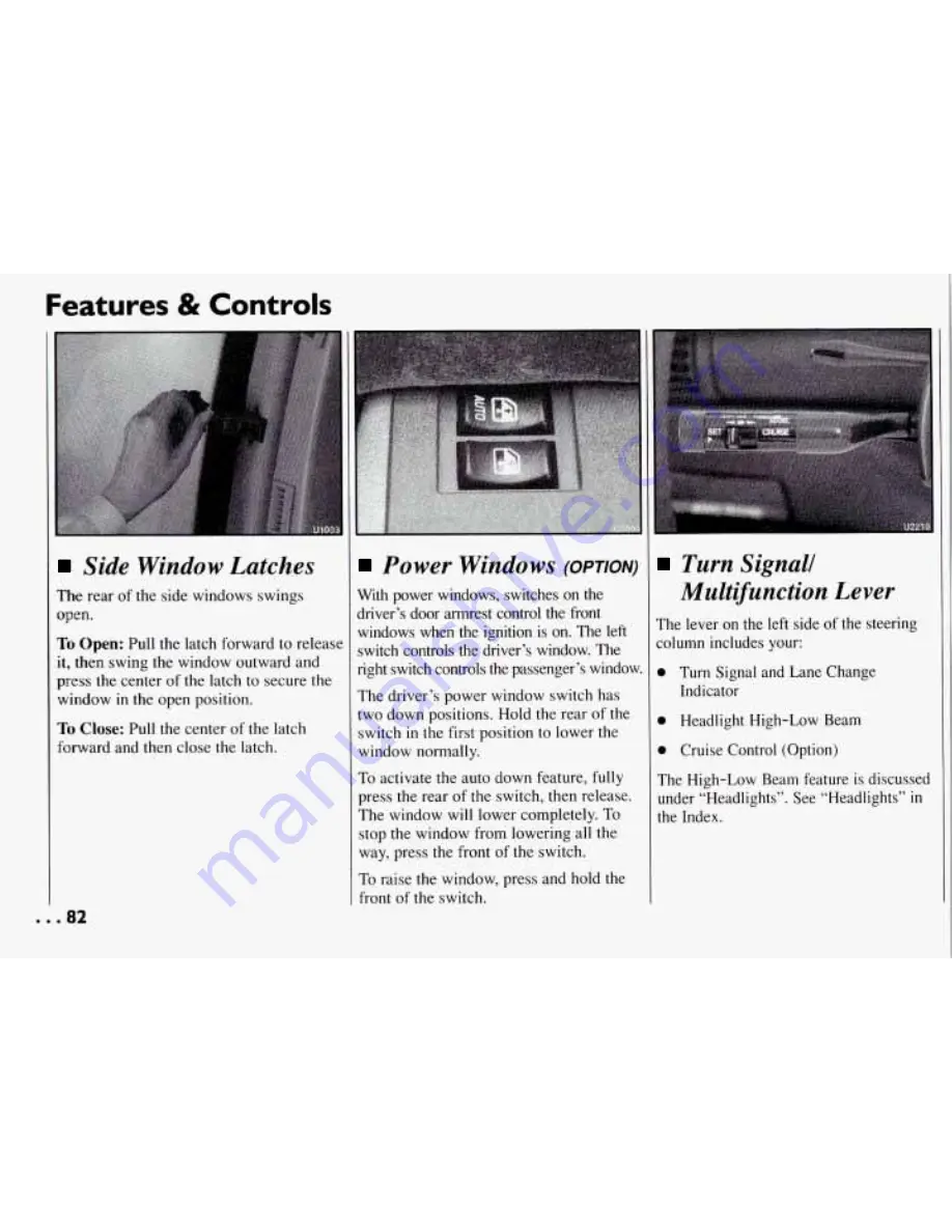 Pontiac 1994 Trans Sport Owner'S Manual Download Page 83