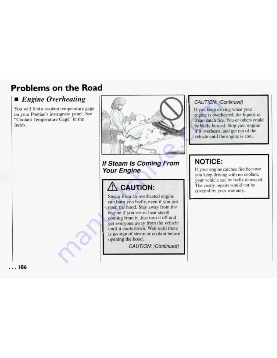 Pontiac 1994 Trans Sport Owner'S Manual Download Page 187