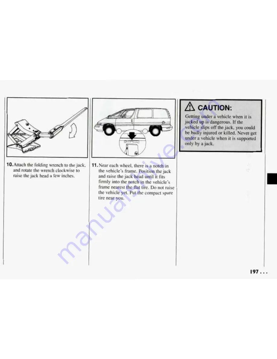 Pontiac 1994 Trans Sport Owner'S Manual Download Page 198