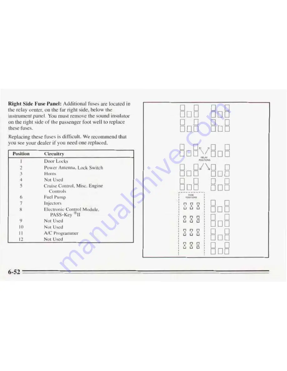 Pontiac 1995 Bonneville Owner'S Manual Download Page 265