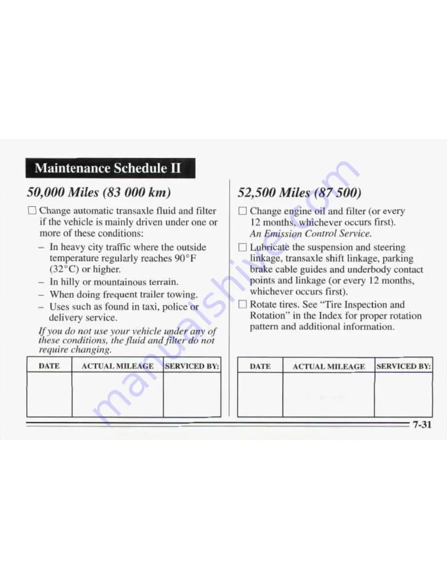 Pontiac 1995 Bonneville Owner'S Manual Download Page 300