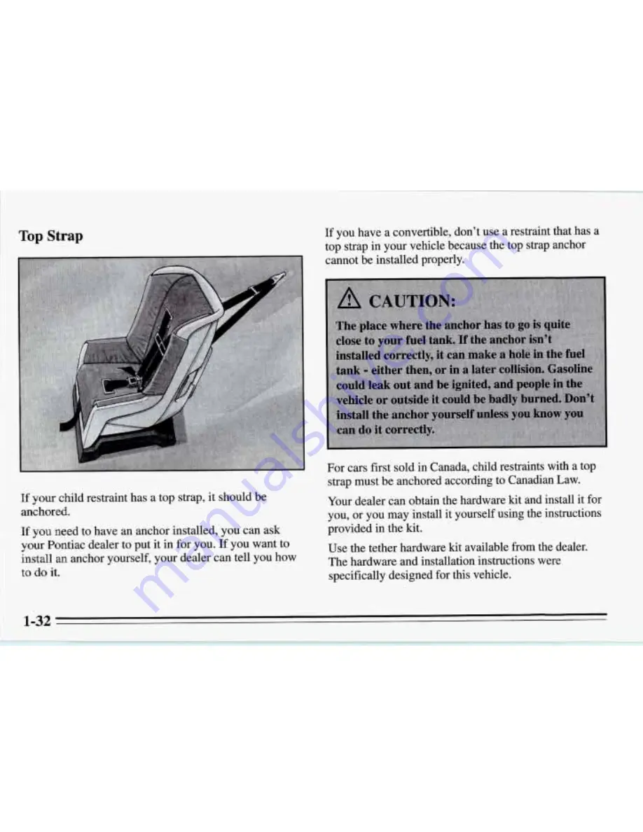 Pontiac 1995 Firebird Owner'S Manual Download Page 39