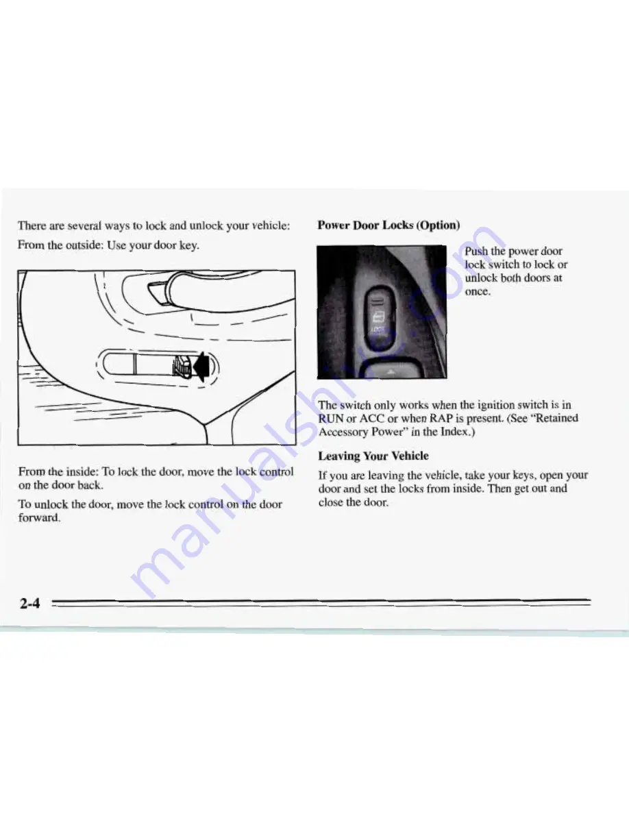 Pontiac 1995 Firebird Owner'S Manual Download Page 51