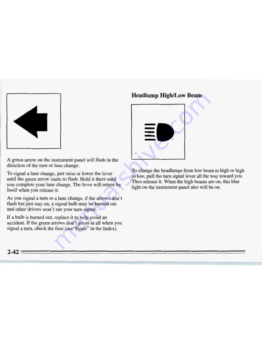 Pontiac 1995 Firebird Owner'S Manual Download Page 89