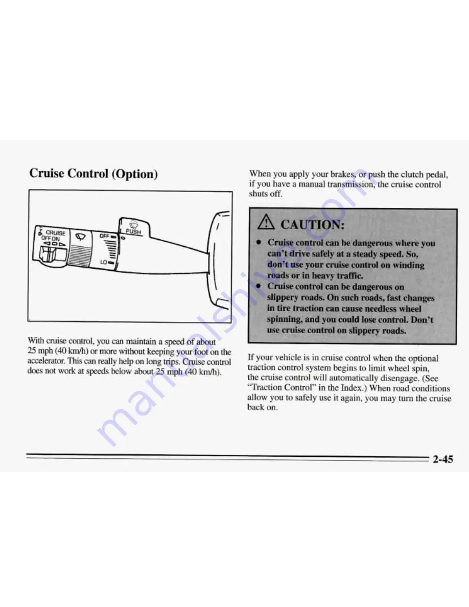 Pontiac 1995 Firebird Owner'S Manual Download Page 92