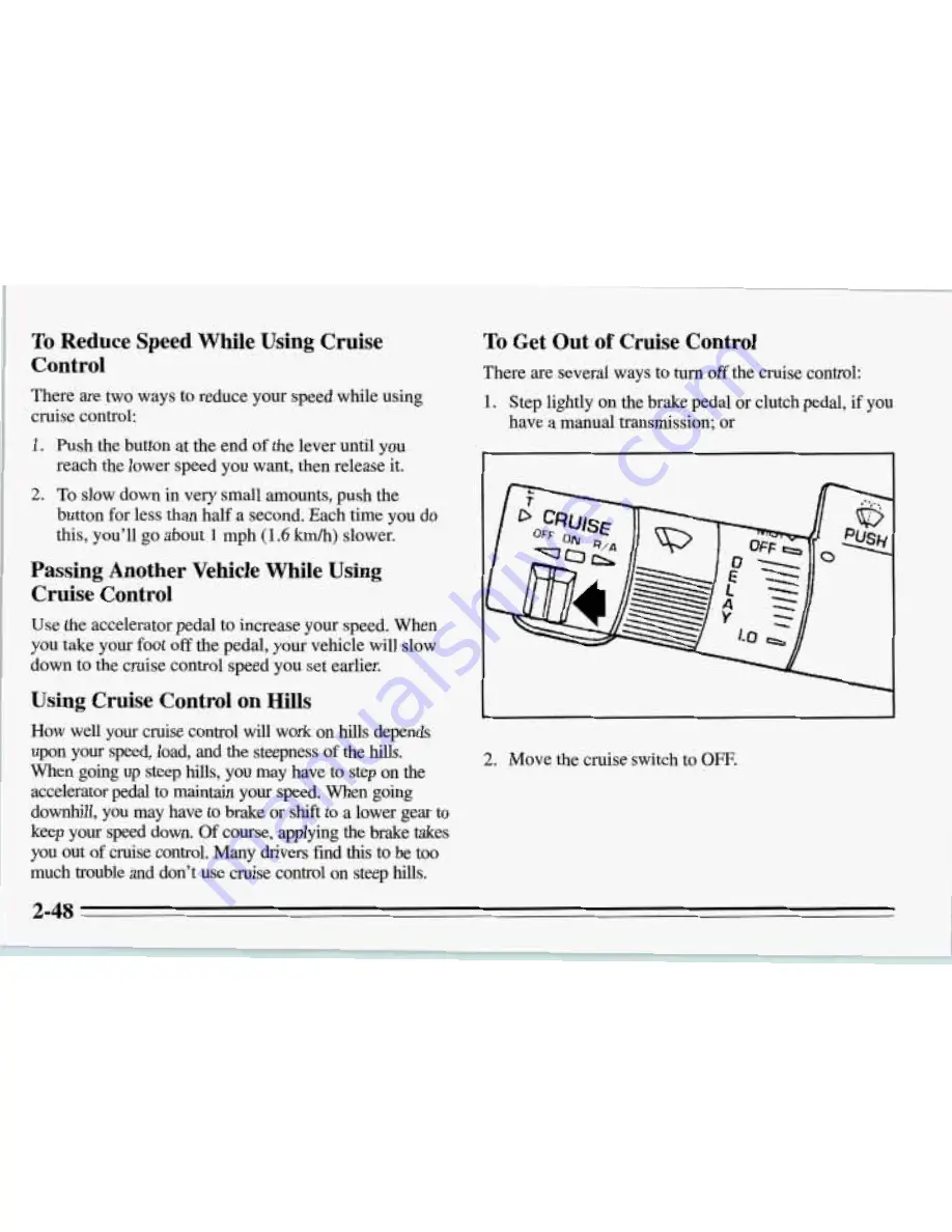 Pontiac 1995 Firebird Owner'S Manual Download Page 95