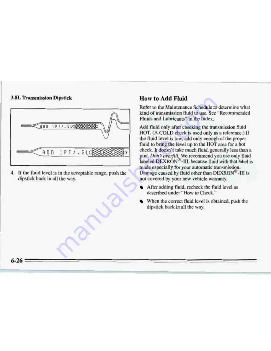 Pontiac 1995 Firebird Owner'S Manual Download Page 259