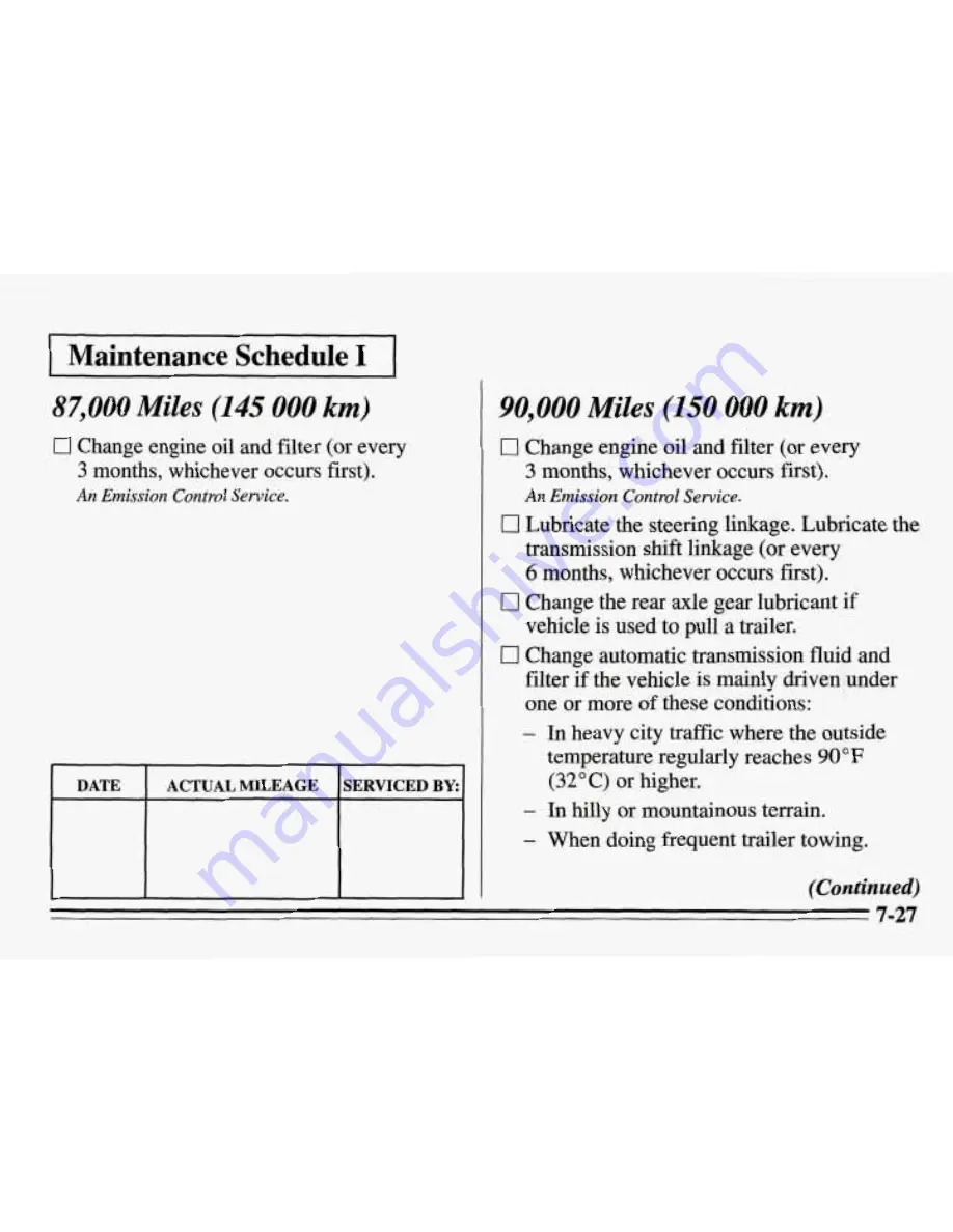 Pontiac 1995 Firebird Owner'S Manual Download Page 334