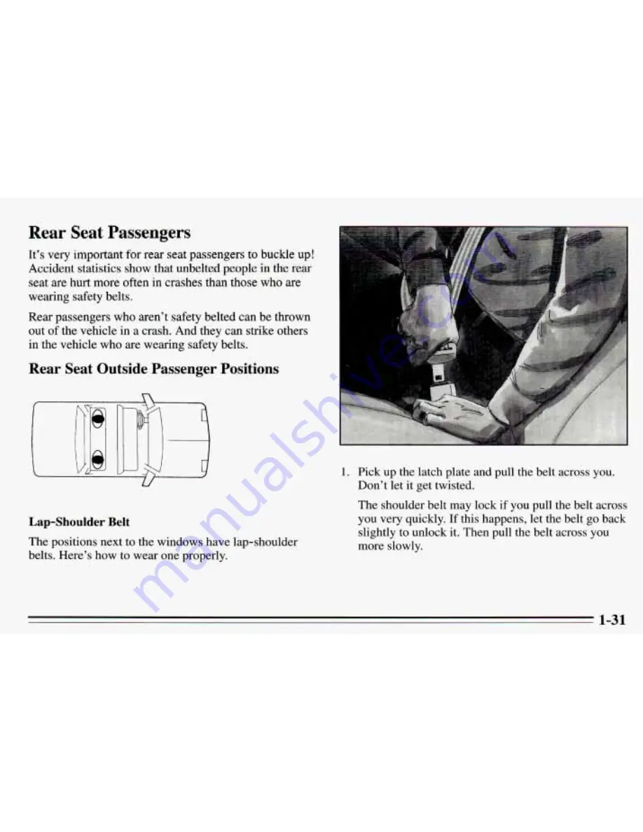 Pontiac 1995 Grand Prix Owner'S Manual Download Page 38