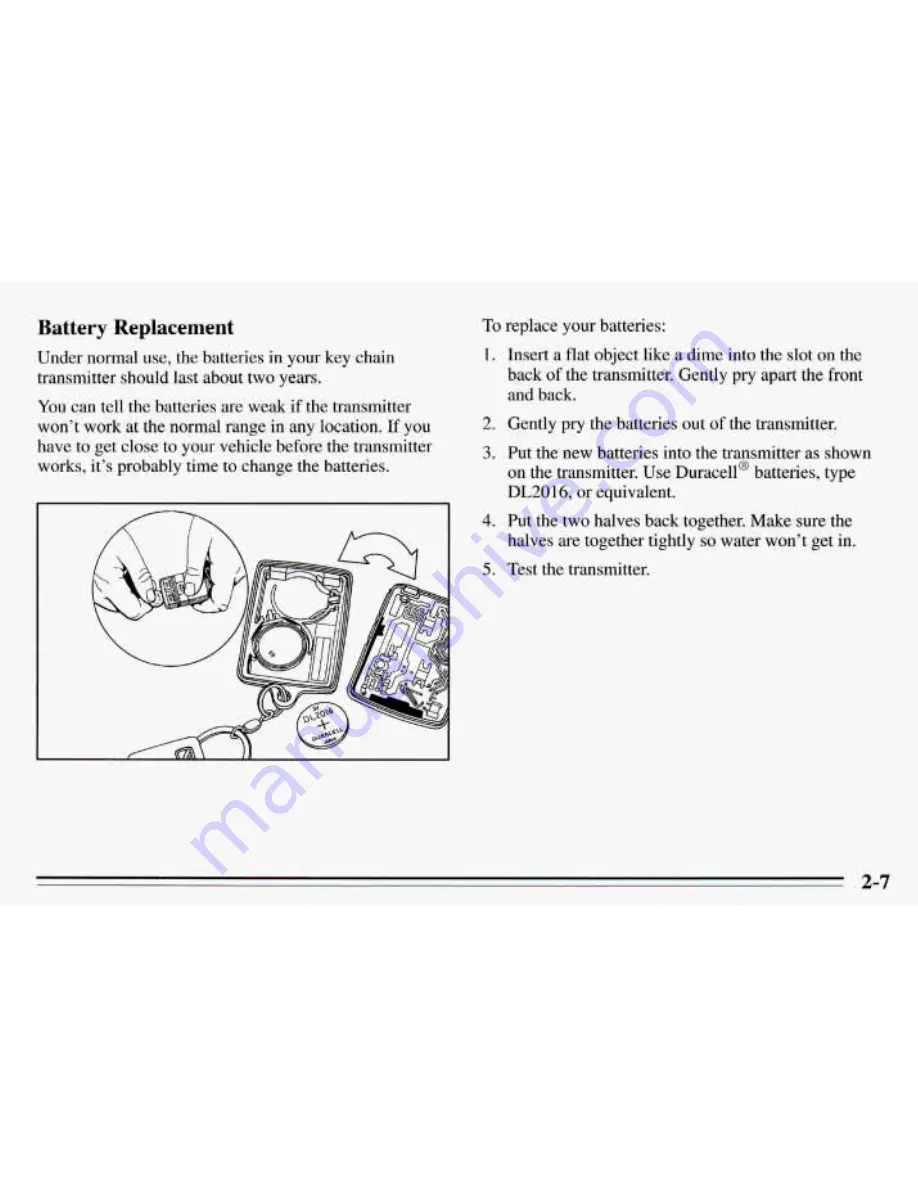 Pontiac 1995 Grand Prix Owner'S Manual Download Page 68