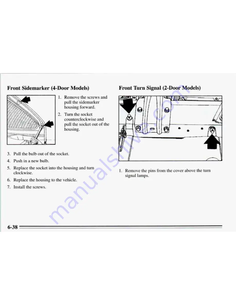 Pontiac 1995 Grand Prix Owner'S Manual Download Page 251