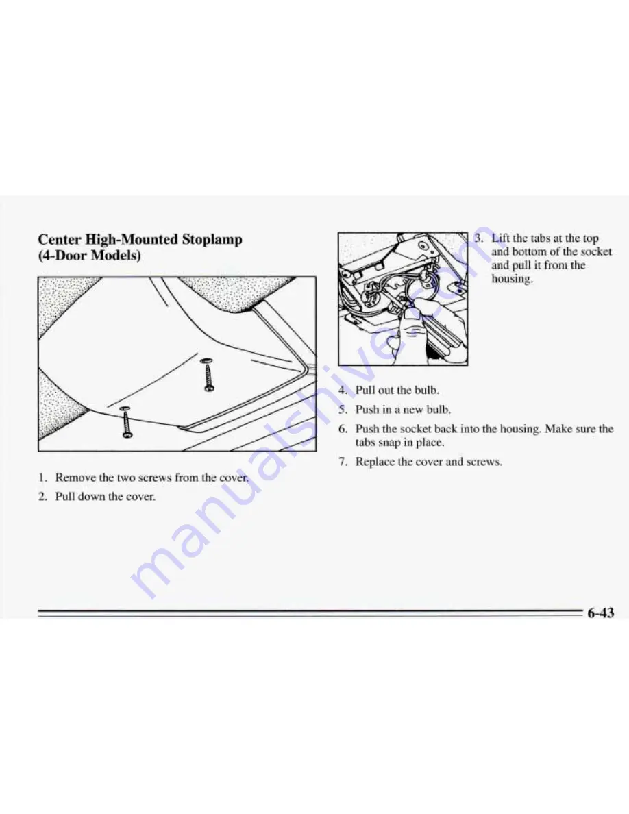 Pontiac 1995 Grand Prix Owner'S Manual Download Page 256