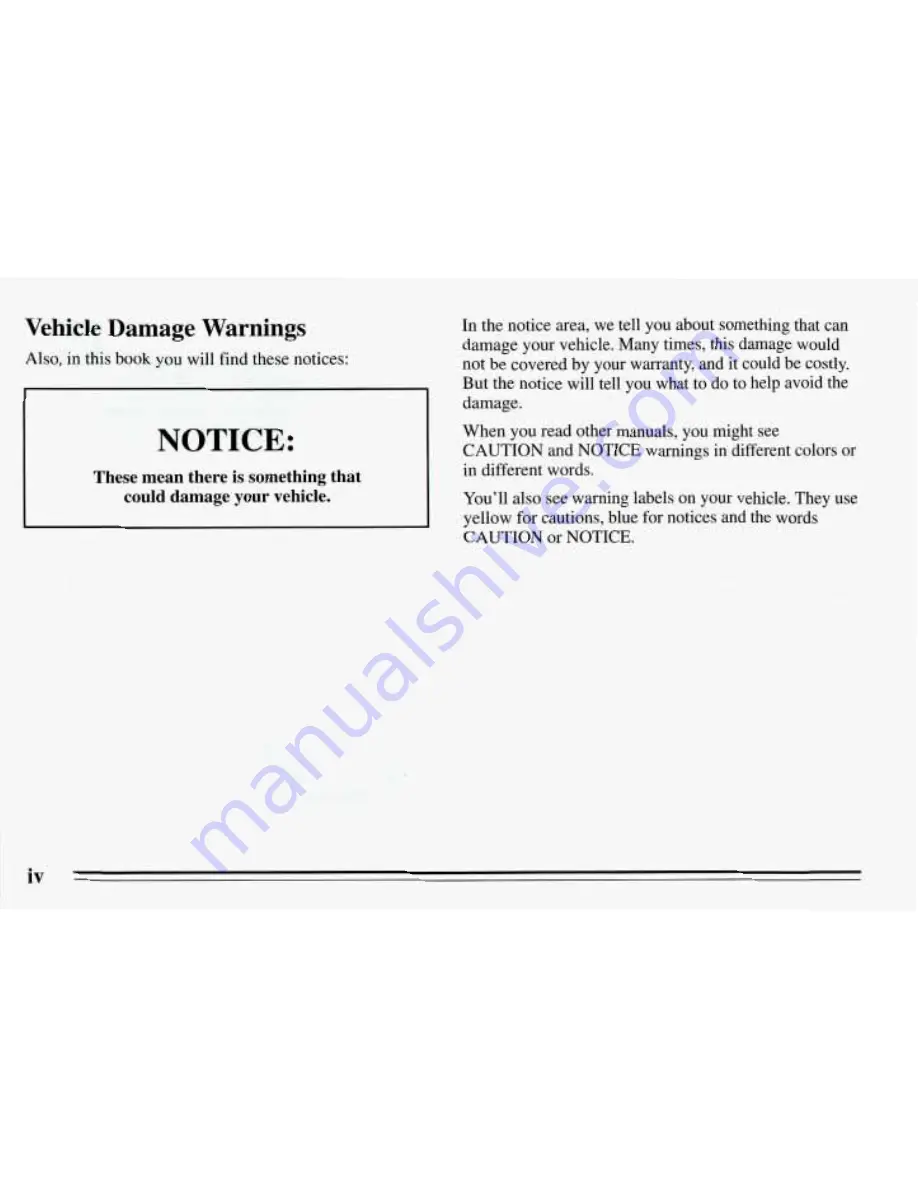 Pontiac 1995 Sunfire Owner'S Manual Download Page 5