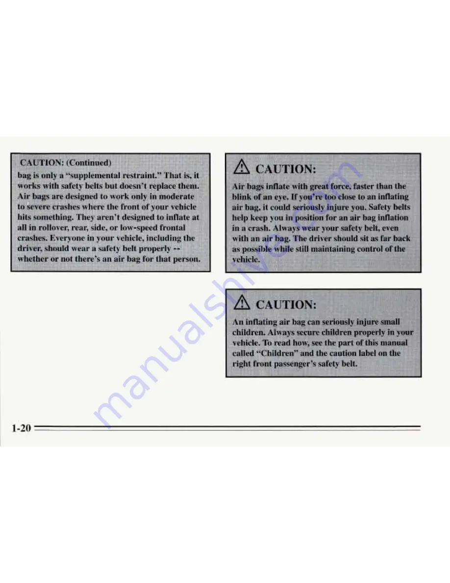 Pontiac 1995 Sunfire Owner'S Manual Download Page 27