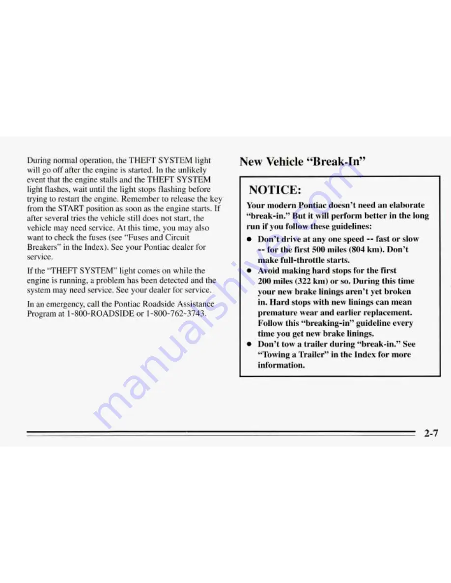 Pontiac 1995 Sunfire Owner'S Manual Download Page 60