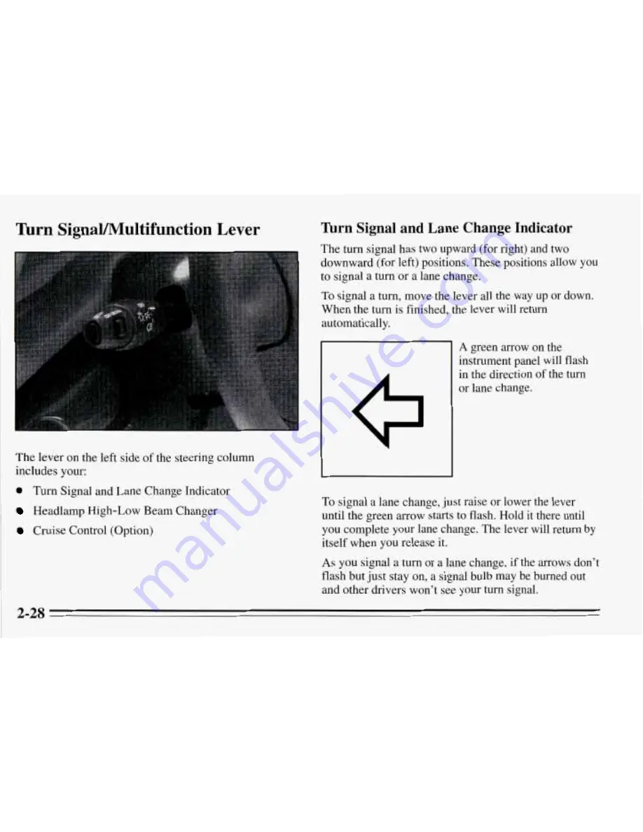 Pontiac 1995 Sunfire Owner'S Manual Download Page 81