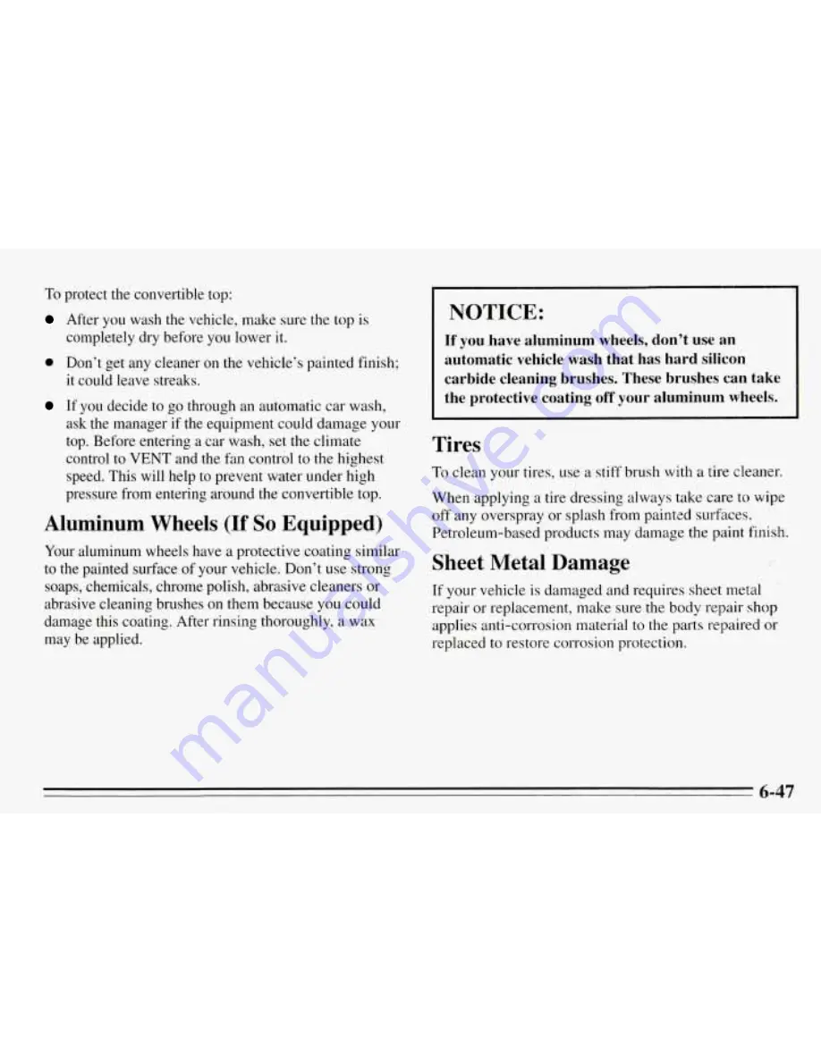 Pontiac 1995 Sunfire Owner'S Manual Download Page 252