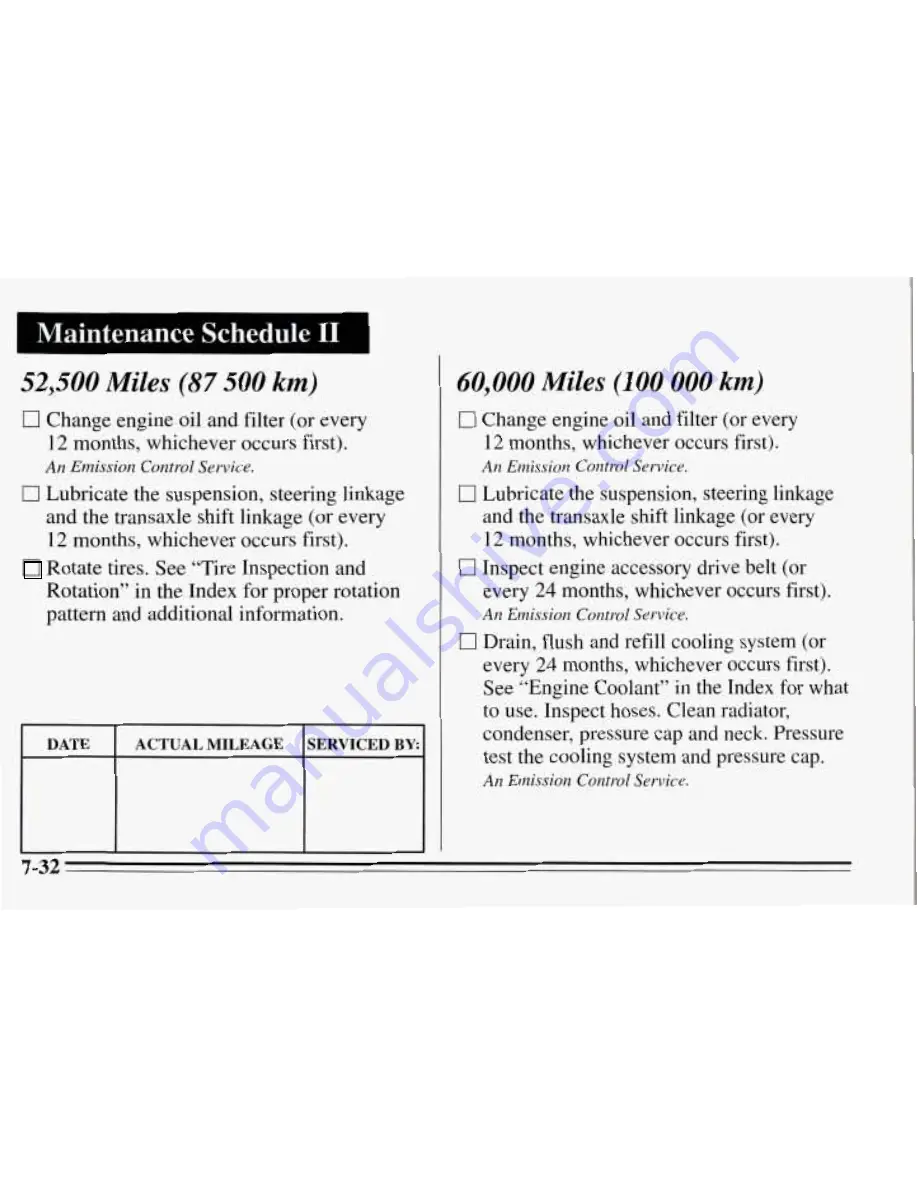 Pontiac 1995 Sunfire Owner'S Manual Download Page 293