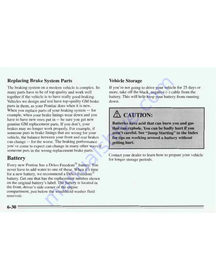 Pontiac 1995 Trans Sport Owner'S Manual Download Page 299