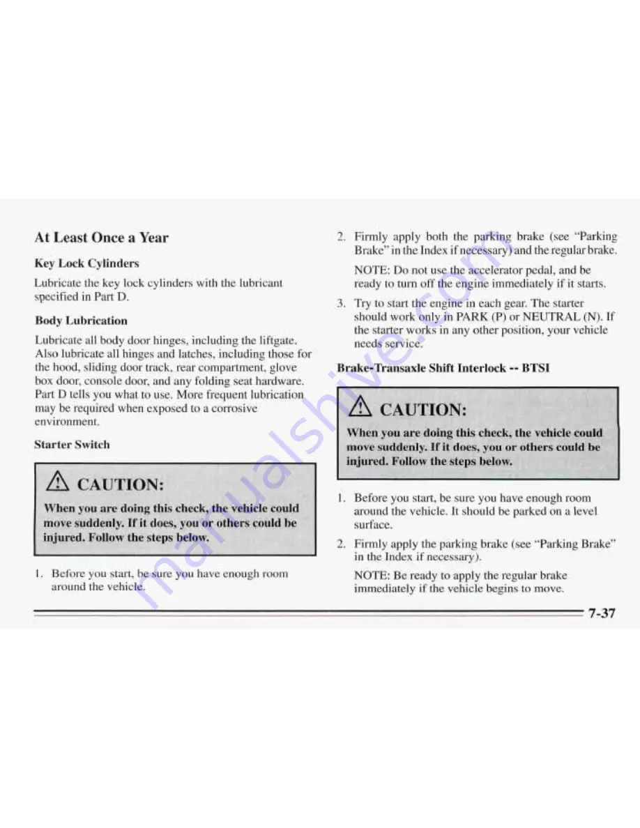 Pontiac 1995 Trans Sport Owner'S Manual Download Page 370