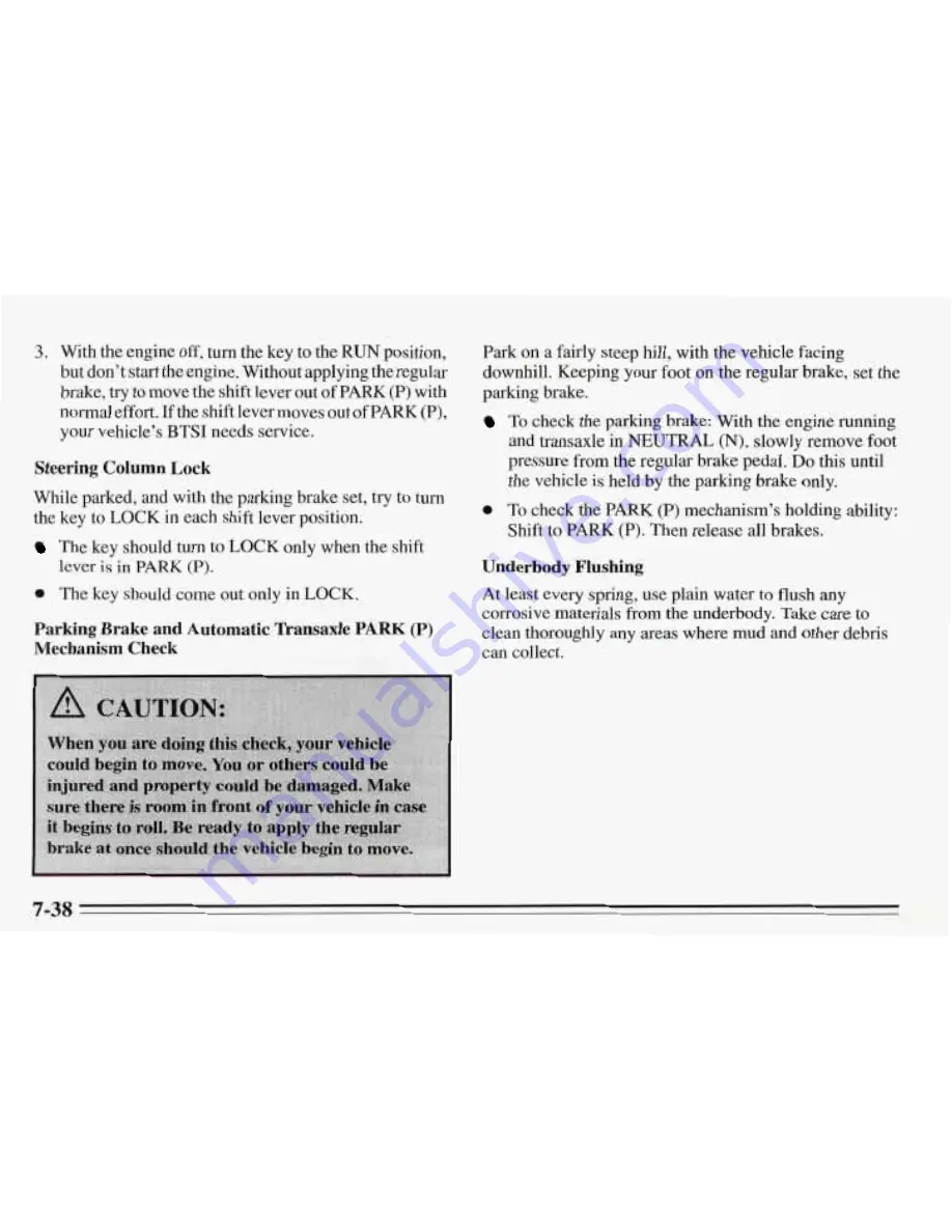 Pontiac 1995 Trans Sport Owner'S Manual Download Page 371